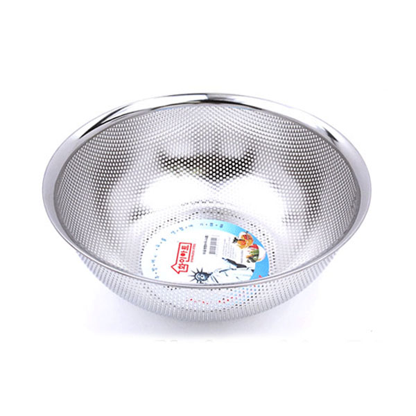 DAMDA 스텐 펀칭볼 원형바구니 타공 채반, 스테인리스 14,800원