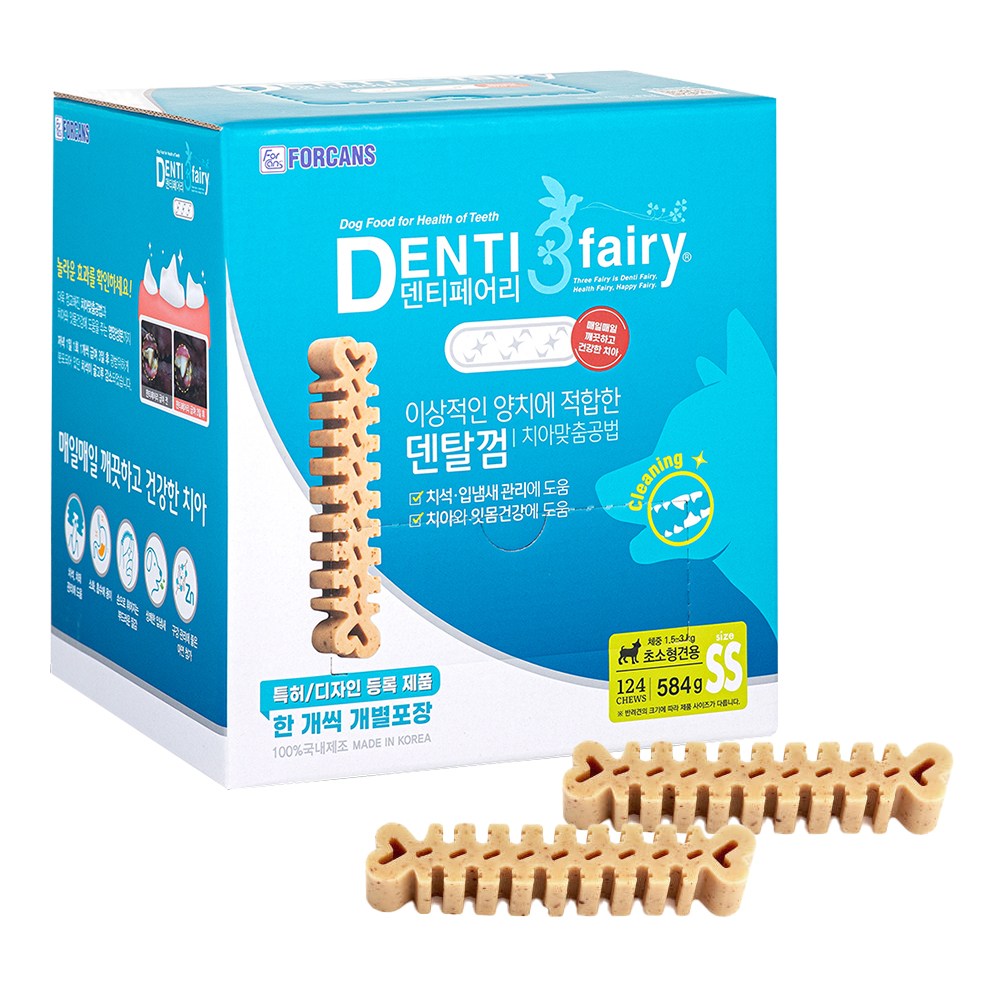 포켄스 덴티페어리 디스펜서 덴탈껌 SS 124개입 32,000원