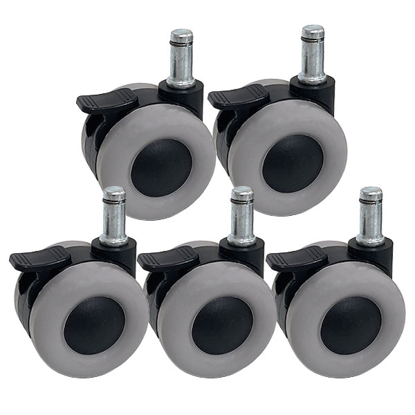 의자바퀴 링타입 11링 우레탄 브레이크 캐스타, 그레이(5개입) 16,330원