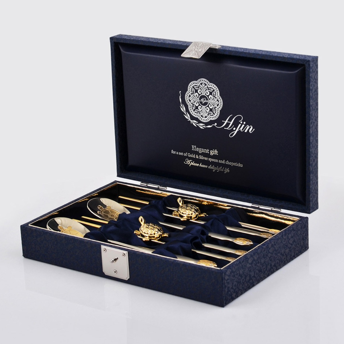 현진 뉴 단청거북 티타늄금수저 골드수저세트 2인(포장+쇼핑백) 103,000원