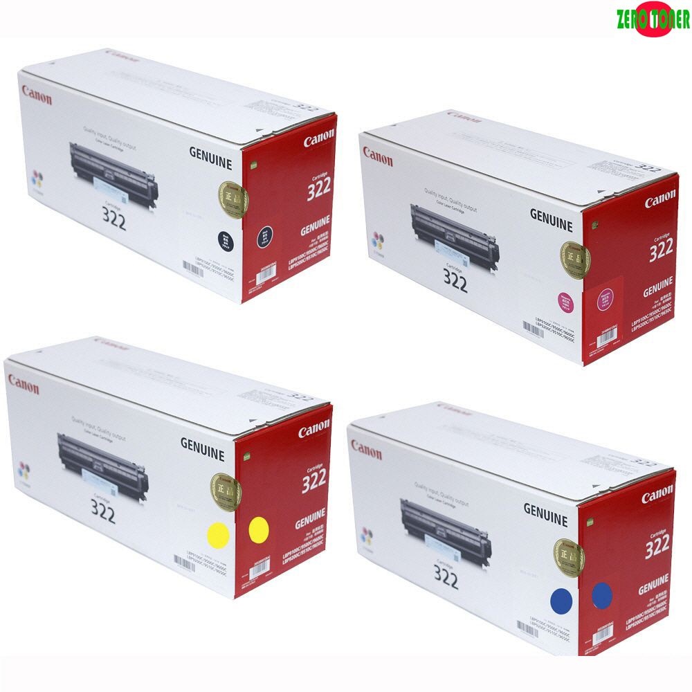 캐논 LBP 9100Cdn 4색1세트 정품토너 CRG 322SET 잉크 완제품 무한 프린터 충전 복사기 레이저 토너 교체 1,603,210원