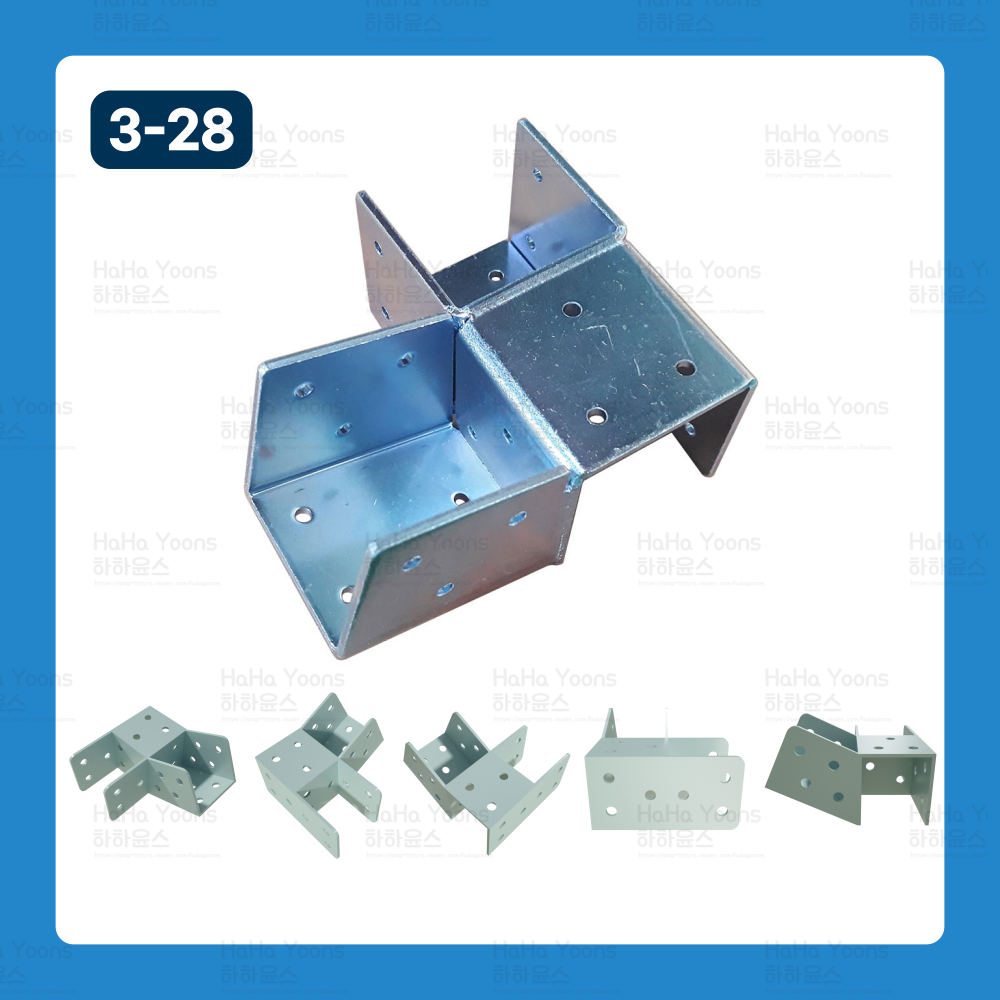 사각파이프 조인트 각도조절 부속 각파이프 피스 스텐피스, 1개 24,100원