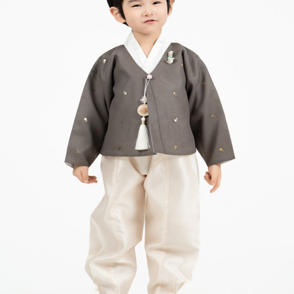 브라운 마고자 고급 남아한복 아동 (백일-10호) 돌잔치 어린이 아기 83,000원