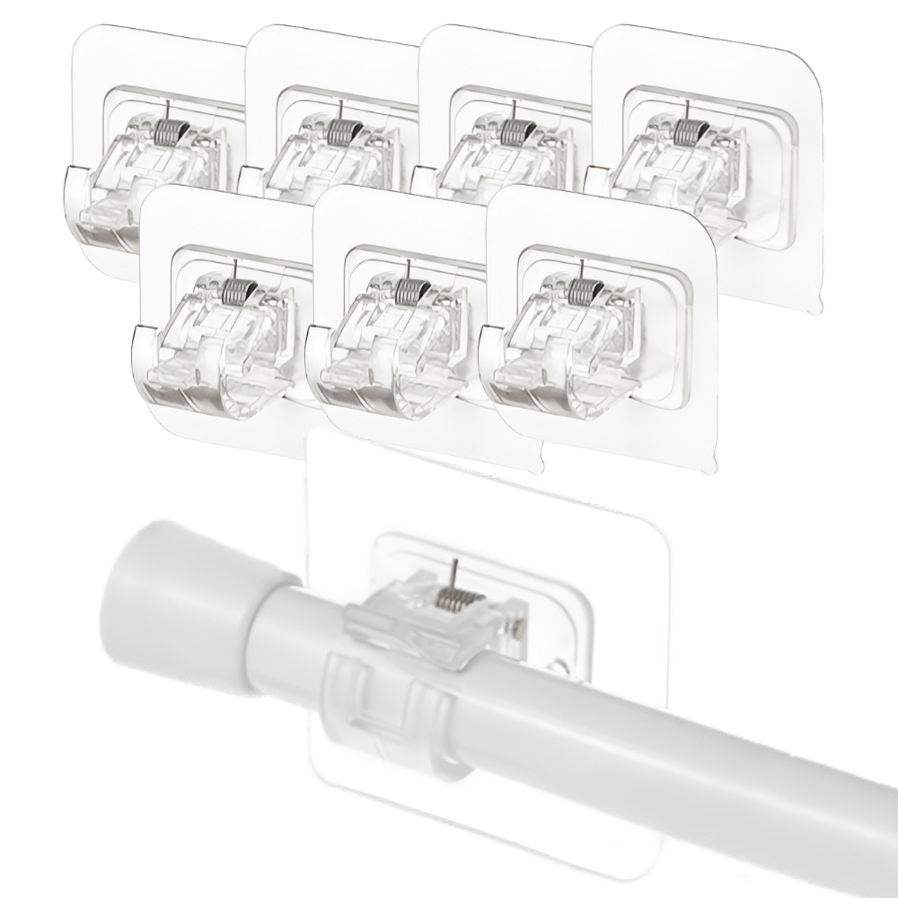 피니코니 부착식 접착식 압축봉 커튼봉 고리 홀더 스티커 브라켓 8개 8,700원