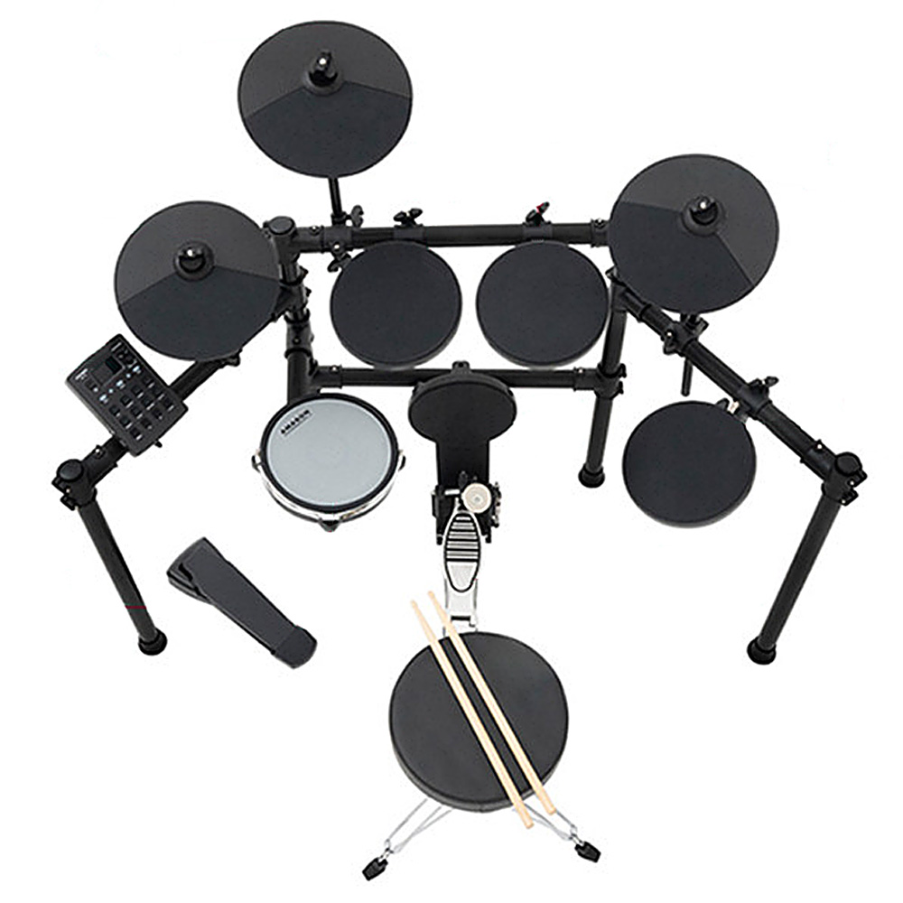 리듬스토어 전자드럼 가성비 저소음 신형 메쉬 풀세트 입문용 전문용 의자포함, 1개, AD-1S 5드럼 3심벌 실리콘 489,200원