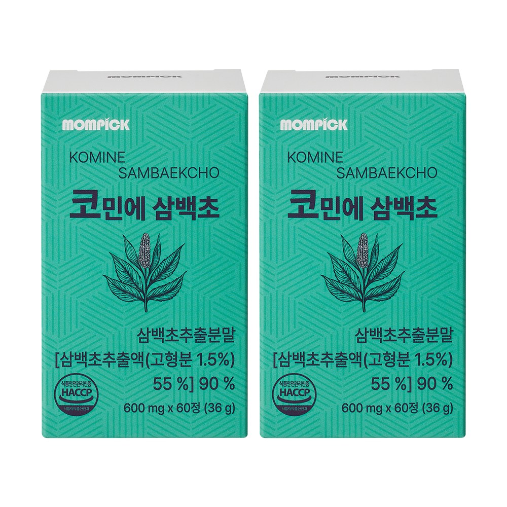 맘픽 코민에 삼백초 추출물 알약 식약청인증 HACCP, 2개, 60회분 31,600원