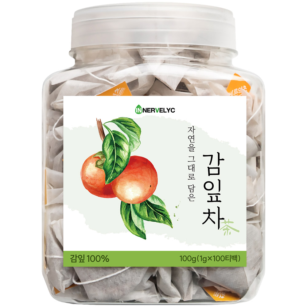 이너블릭 감잎차 1500만 티백 판매 돌파 PLA 친환경 필터, 1박스, 1g, 100개입 17,910원