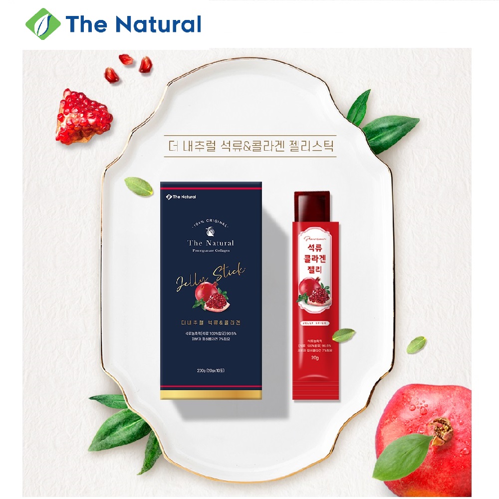 [30포] 더내추럴 석류콜라겐 300달톤 초저분자피쉬콜라겐 젤리스틱 20g 15포, 2박스 21,660원