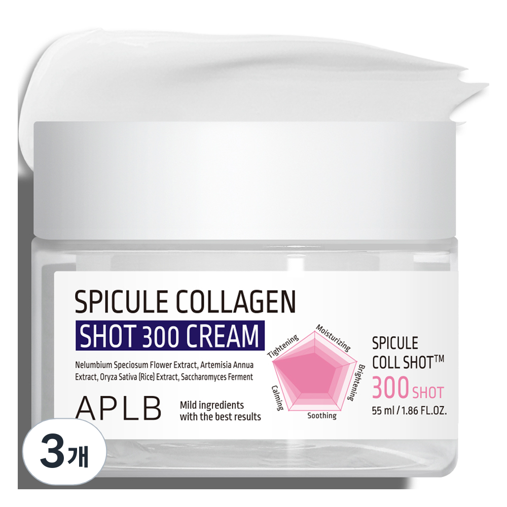 APLB 스피큘 콜라겐 샷 300 크림, 3개, 55ml 47,700원