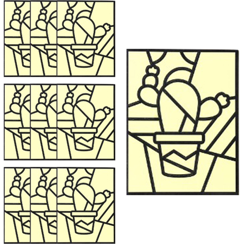 민화샵 포일아트 스티커, 선인장, 10개 10,000원