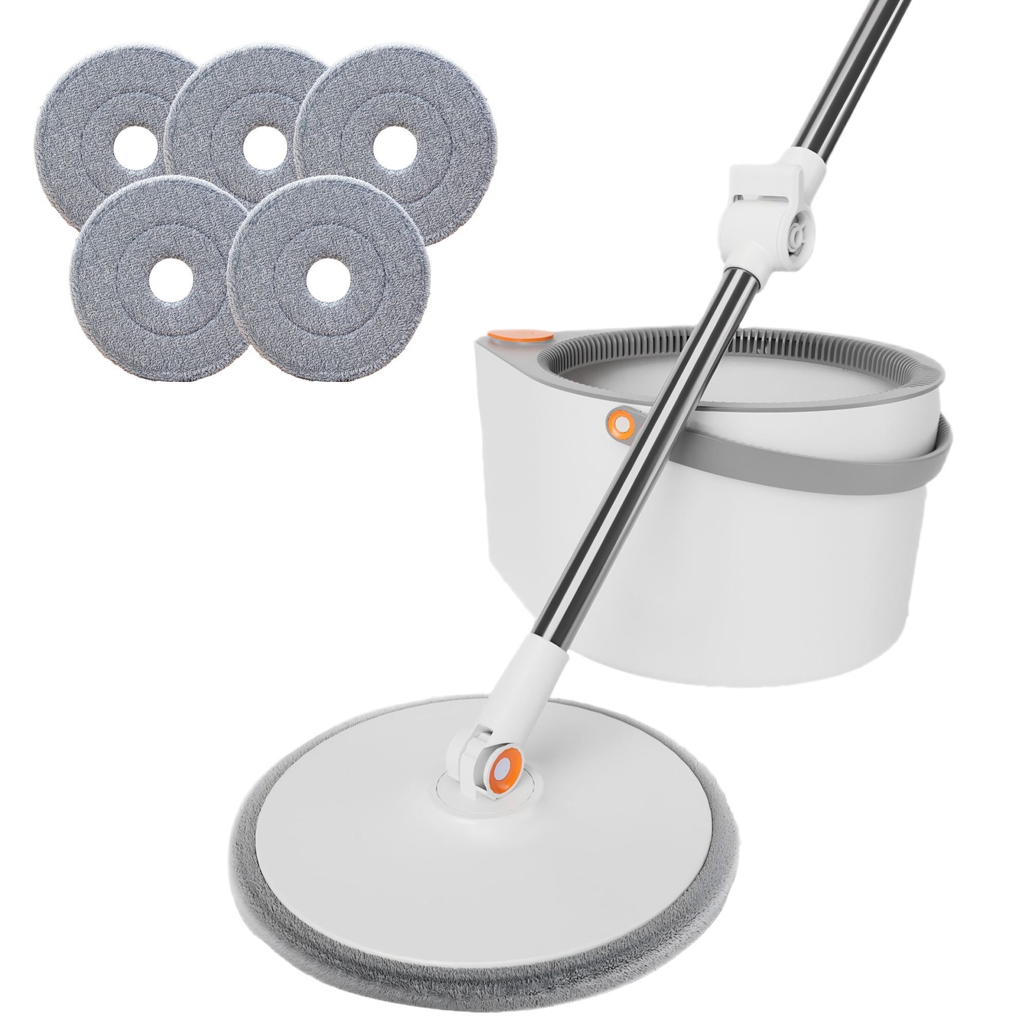 joybos 자동 탈수 회전 밀대+탈수통+극세사 걸레 패드 5개, 1세트 34,200원