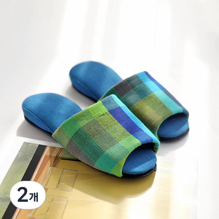 오리고 오픈 실내화, 케라 체크, 2개 58,500원