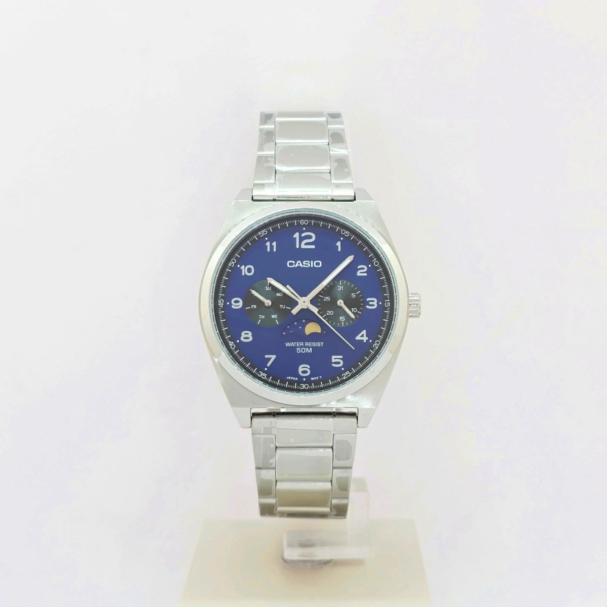 백화점AS 카시오 CASIO 아날로그 쿼츠 문페이즈 메탈 남성 손목시계 MTP-M300D-2AVDF 146,250원