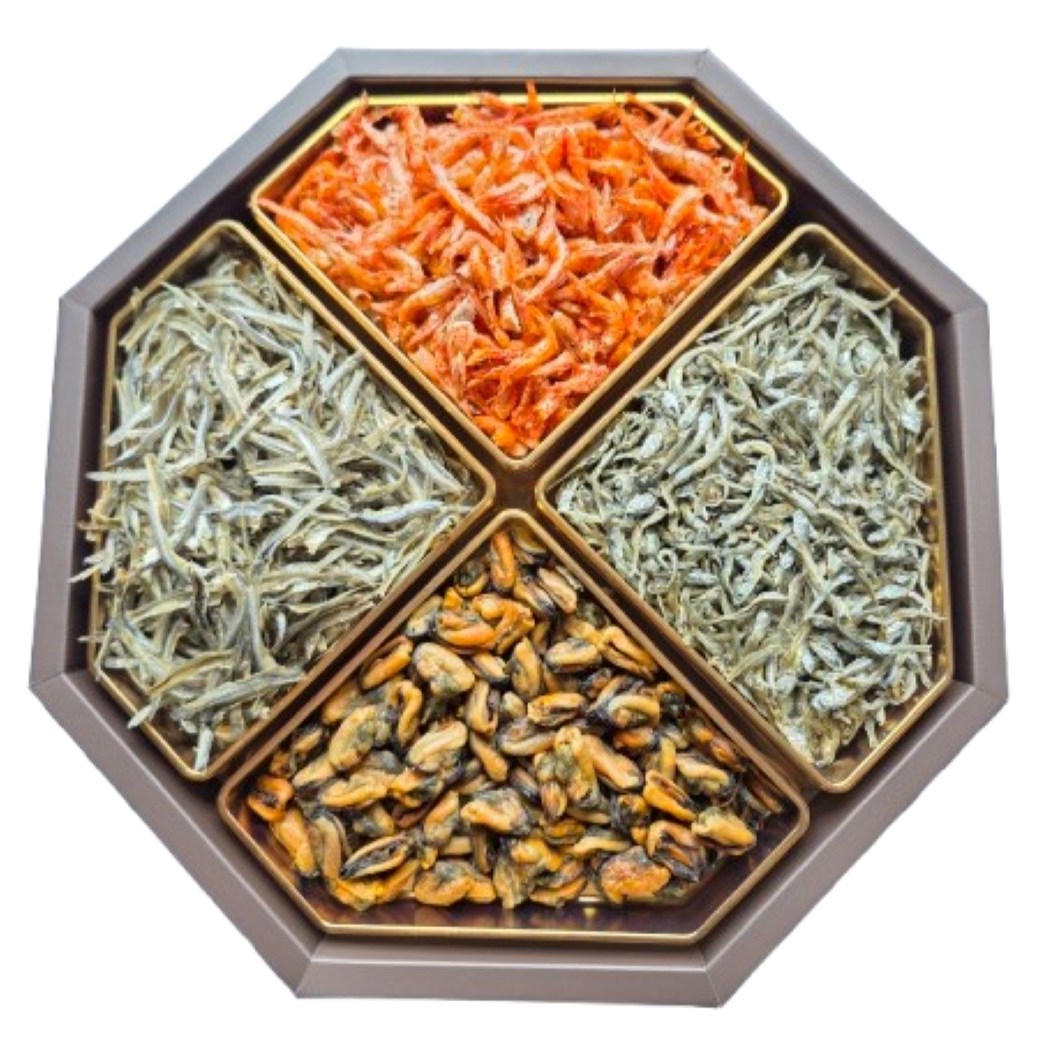 팔각혼합 선물세트 구성 국산꽃새우 볶음멸치 깐멸치 국산건홍합 55,000원