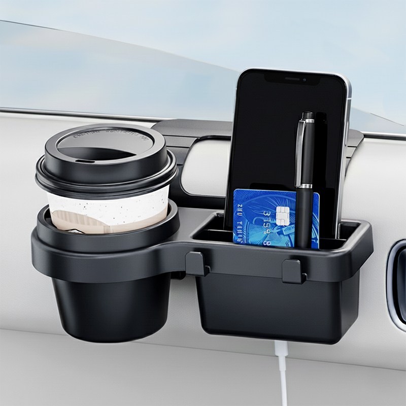 차량용 창틀 컵홀더 다용도 수납 핸드폰 거치 미니 트레이 5in1 8,900원