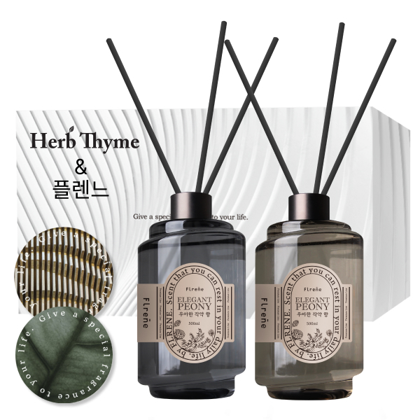 플렌느 대용량 트위스트 실내디퓨저 500ml 2입 블랙체리 화장실 인테리어 19,800원