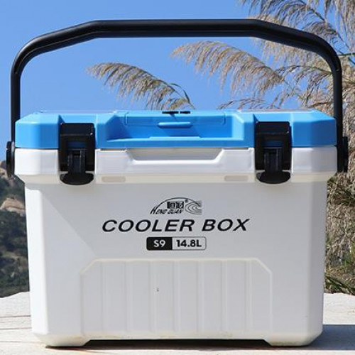 낚시용 쿨러 아이스박스 내장기포기 14.8리터 휴대용 방수미끼 새우 보관, 1개, 14.8L, 항관 S9 블루 14.8L 113,200원