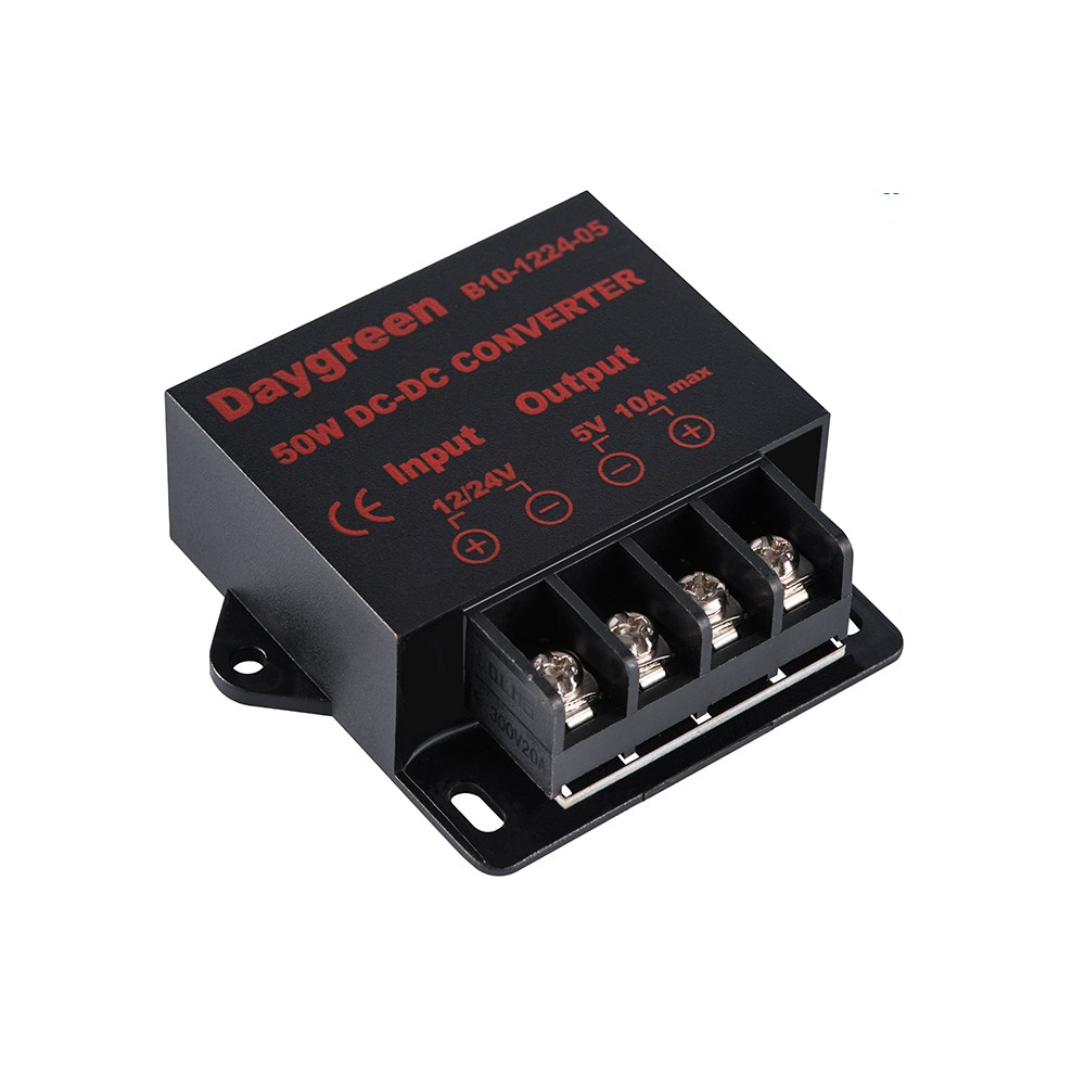 12V/ 24V 를  5V 로 강압시켜주는 컨버터 10A( 50W)  USB를 사용하게 해주는 강압컨버터  단자형 12,440원