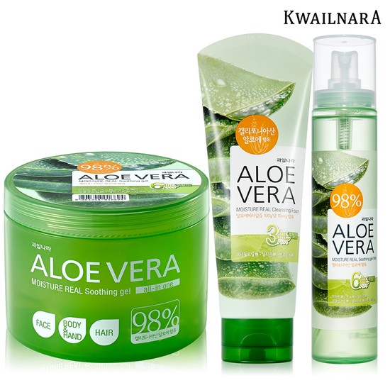 알로에 수딩젤 500ml+미스트 125ml+클렌징폼 150ml 12,000원