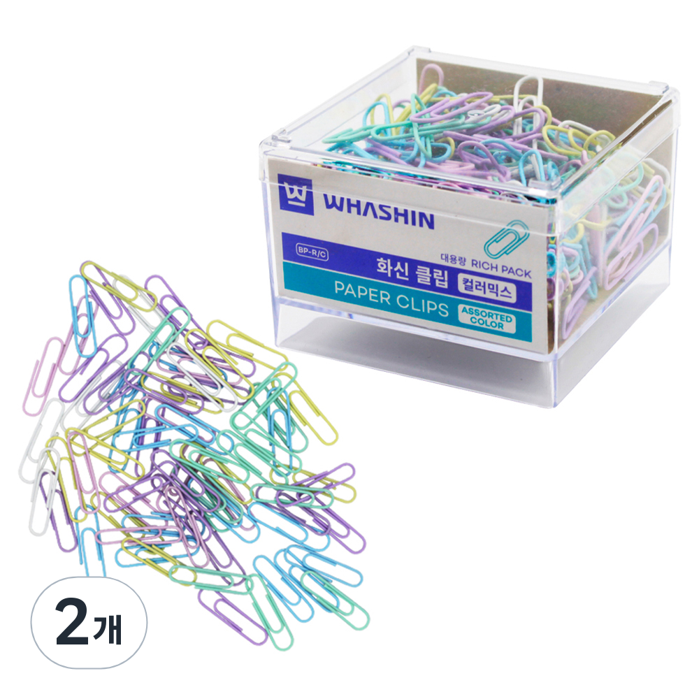화신 클립 파스텔 컬러믹스 대용량 팩 랜덤발송 6,430원
