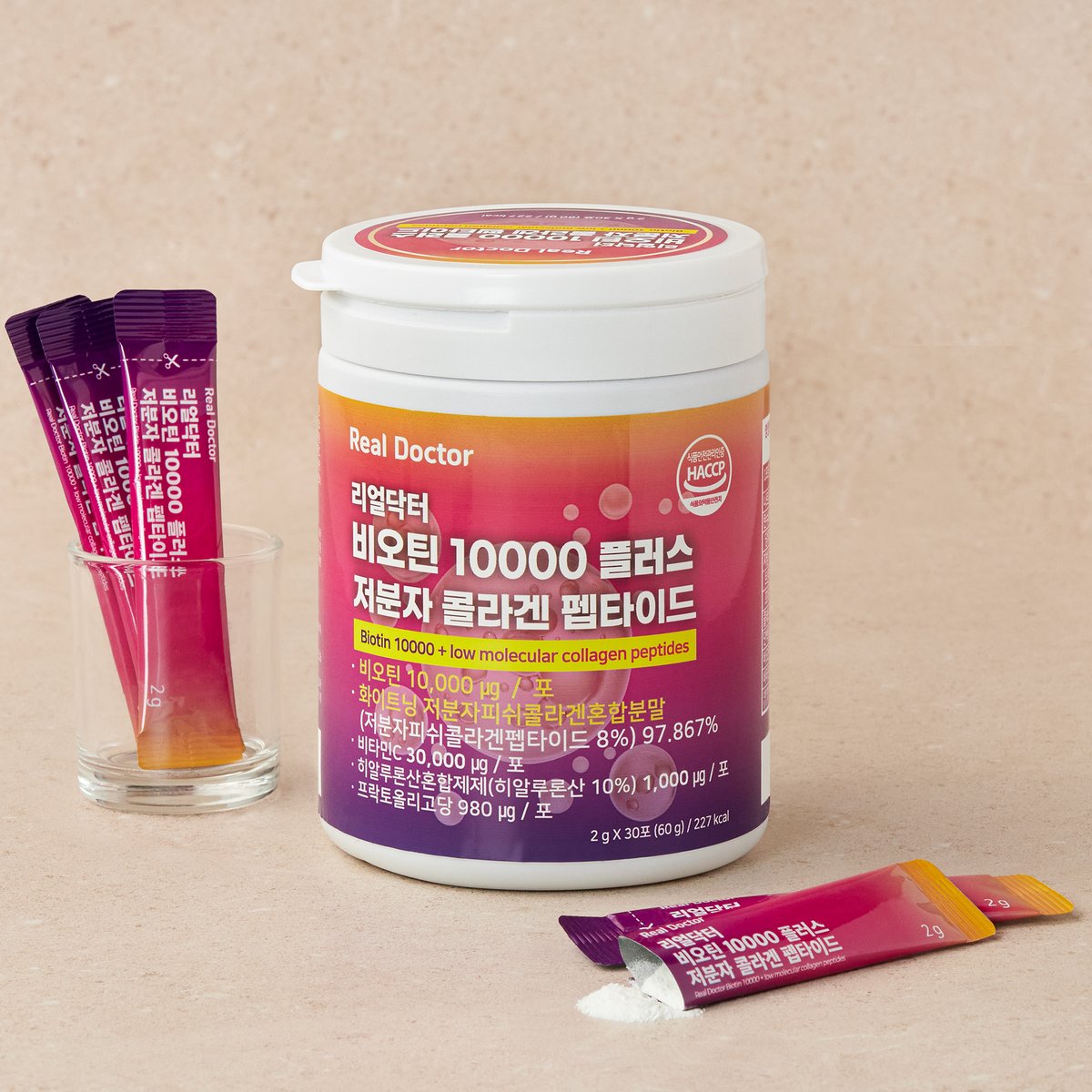 리얼 닥터 리얼닥터 비오틴 10000+저분자 콜라겐 15,700원