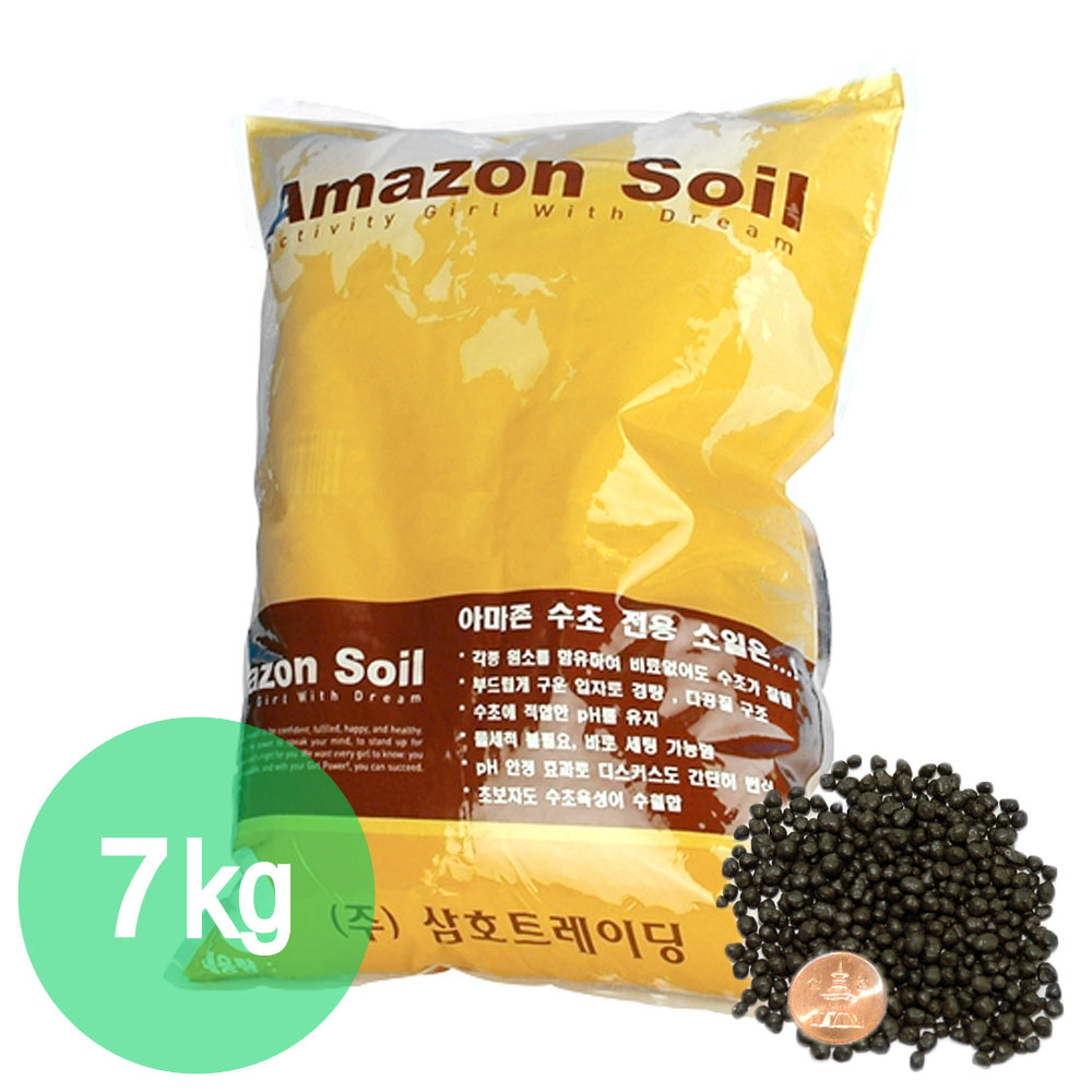 아마존 블랙 수초 소일 7kg 비료 비타민 물고기 수조 영양 18,470원