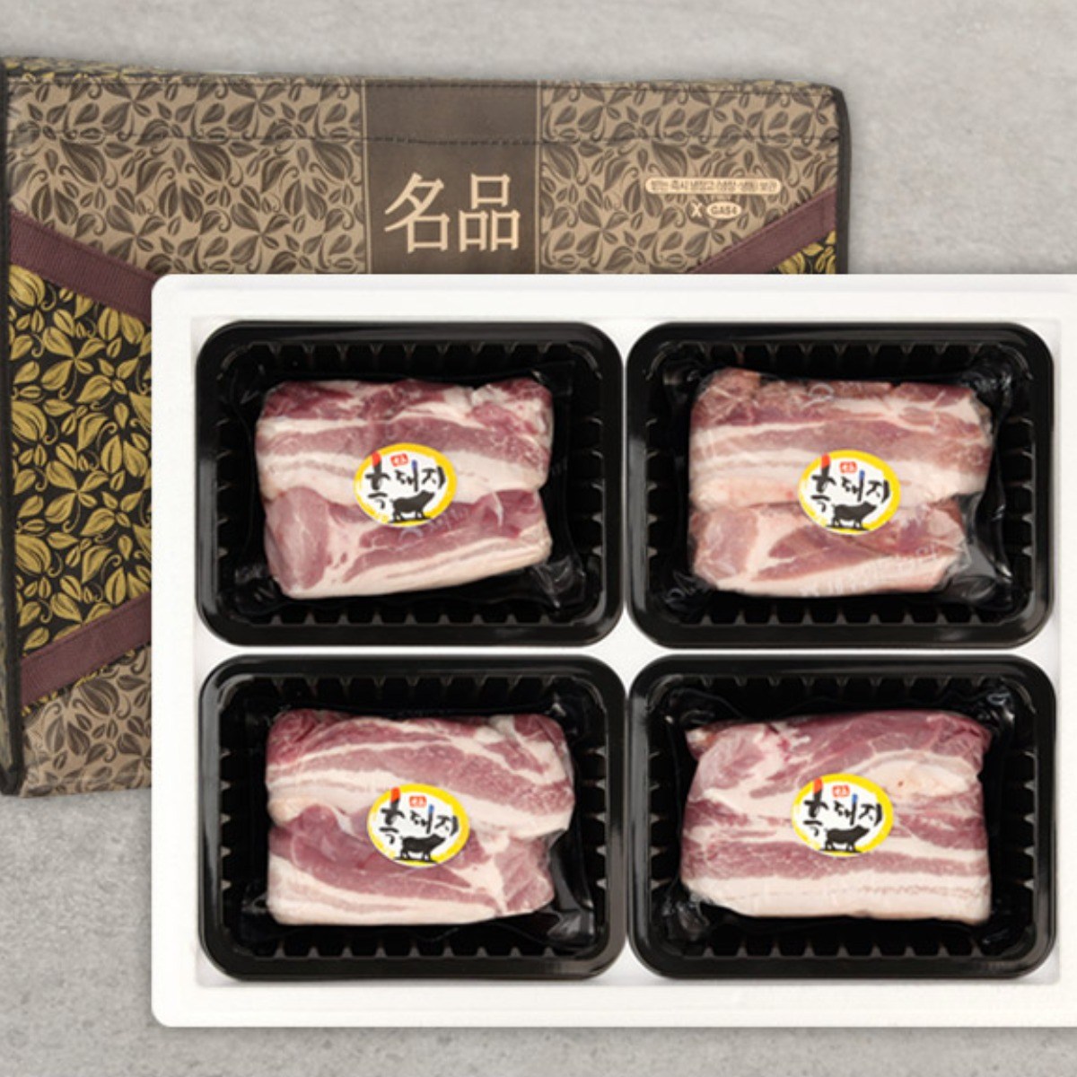 [제주양돈농협] 제주 흑돼지 오겹살 구이용 2kg 선물세트 2호 / 오겹살 2kg, 1박스, 2kg 109,000원