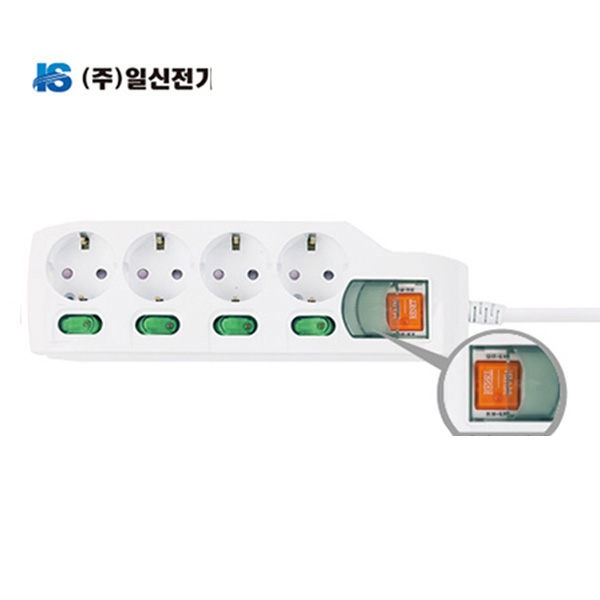 일신전기 멀티탭 개별스위치 4구 59,500원