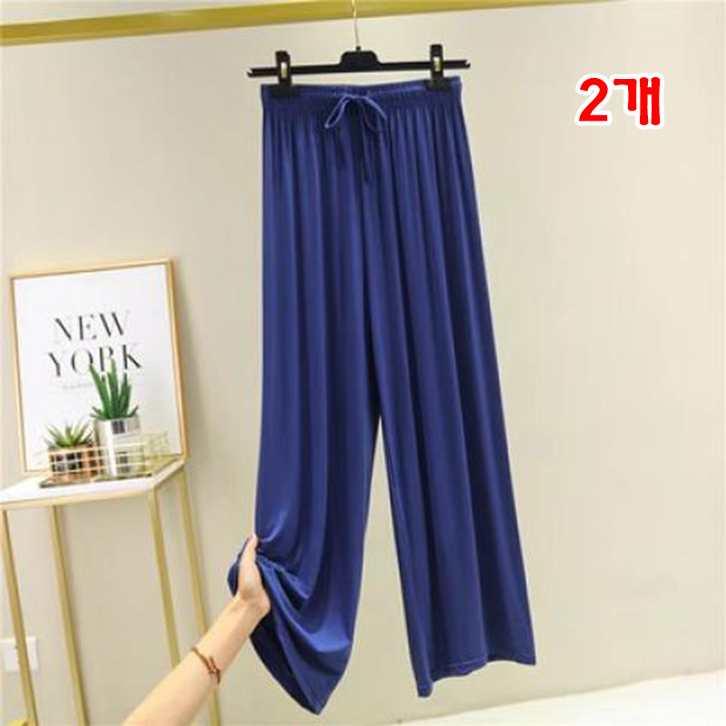 1+1 여성용 모달 요가 바지 봄여름 무용연습복 캐주얼 드롭 빅사이즈 일자 슬랙스 바지 심플 트레이닝 팬츠 WMY 16,490원