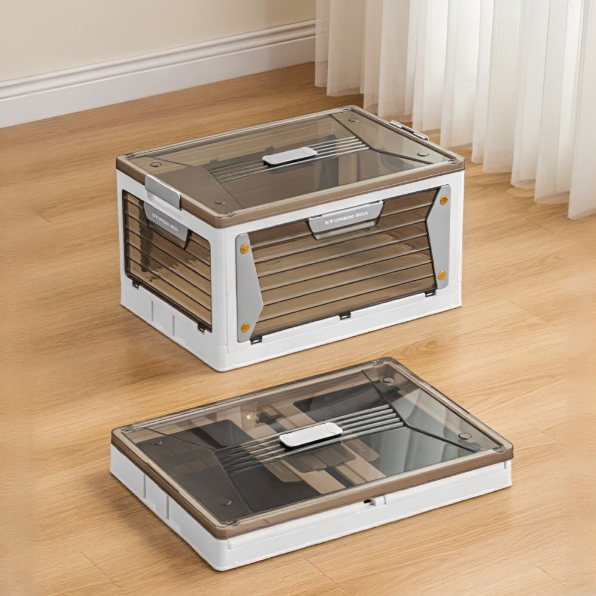 앙비 투명창 리빙박스 접이식 팬트리 다용도 정리함 5도어 42,900원