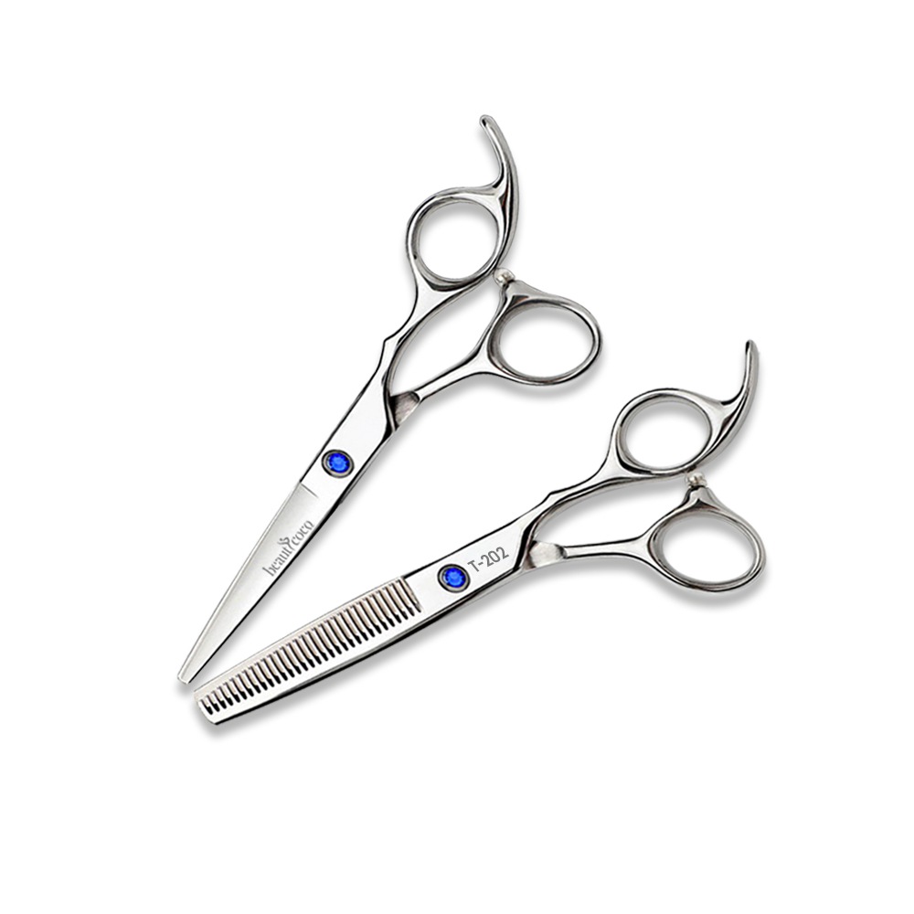 코코 학원용 헤어 미용가위 컷트가위 + 틴닝가위 세트 5.5인치, 1개 13,000원