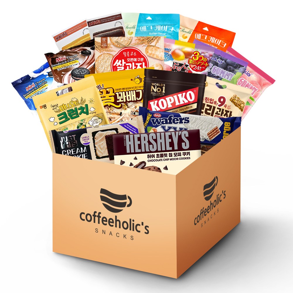 [커피홀릭스 스낵]고를 필요없고 개별포장된 사무실 간식 세트 35,000원