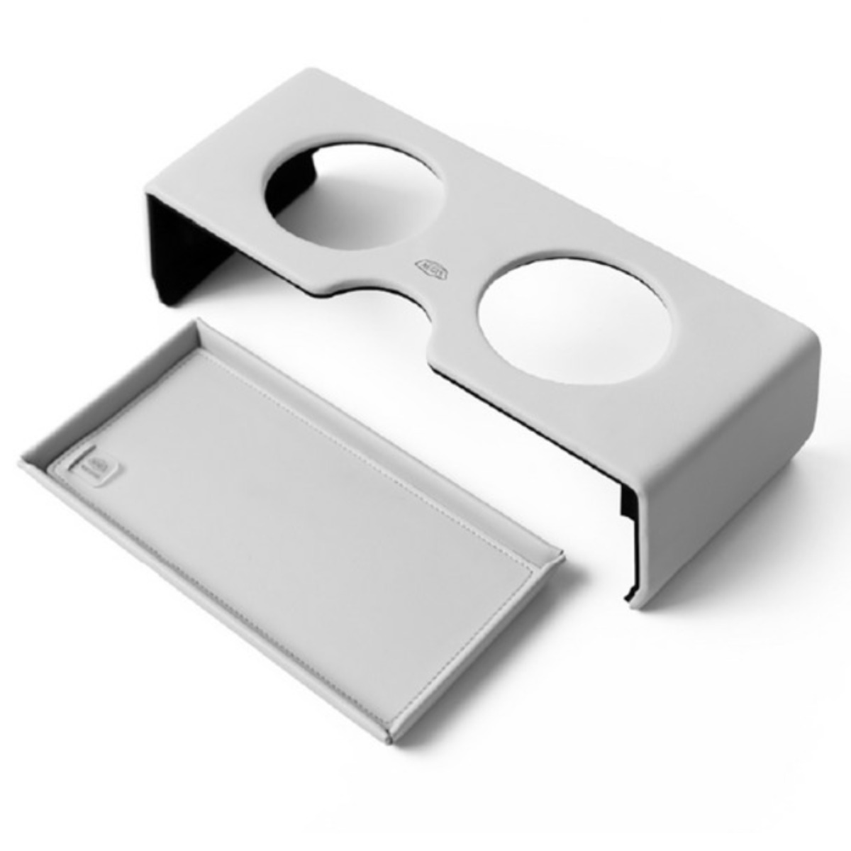 이지스 싼타페 MX5 차량용 컵홀더 가죽 자동차 콘솔박스 트레이, 1개 67,500원