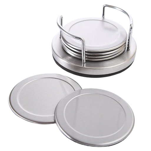 씨오브비 스테인리스 논슬립 컵코스터 6p 세트, 단일색상, 1세트 14,800원