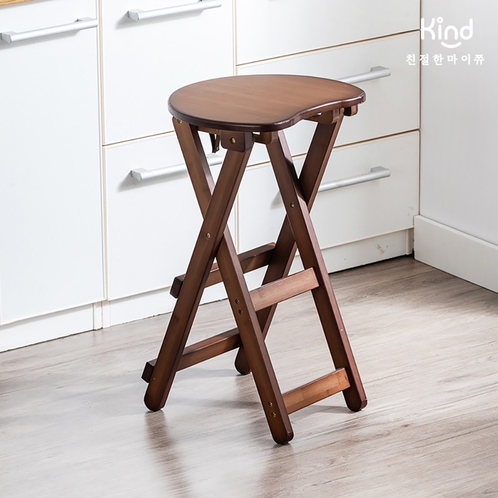 (국내배송) 친절한마이쮸 원목 접이식 홈바의자 아일랜드식탁의자 바스툴 바체어 높은의자 45,860원