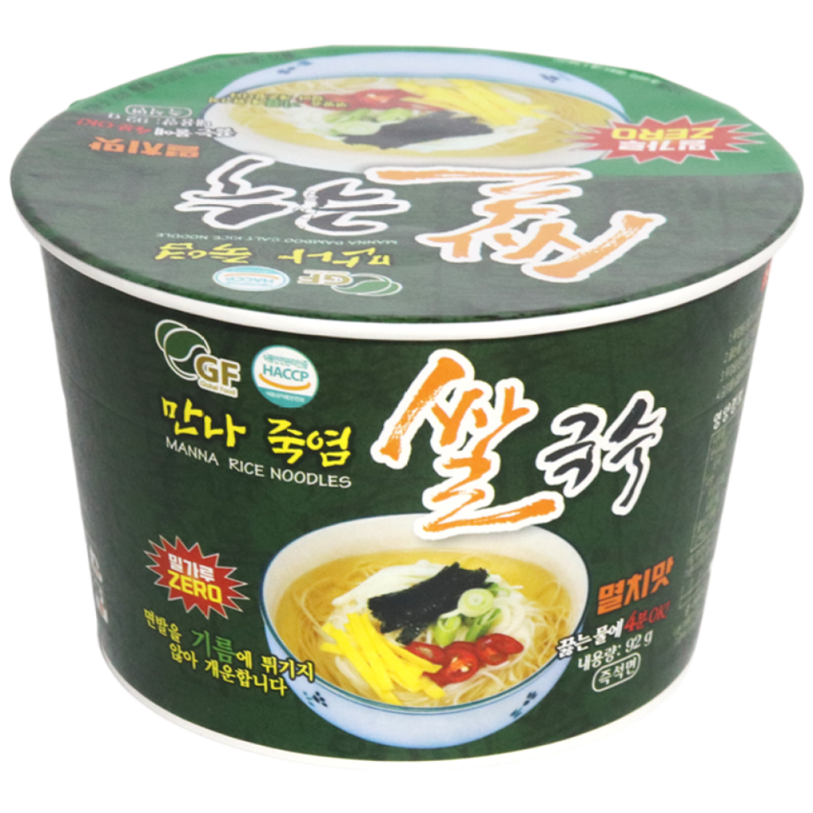 쌀 97.8% 글루텐프리 만나죽염쌀국수 멸치맛 18개,24개, 92g, 18개 39,000원