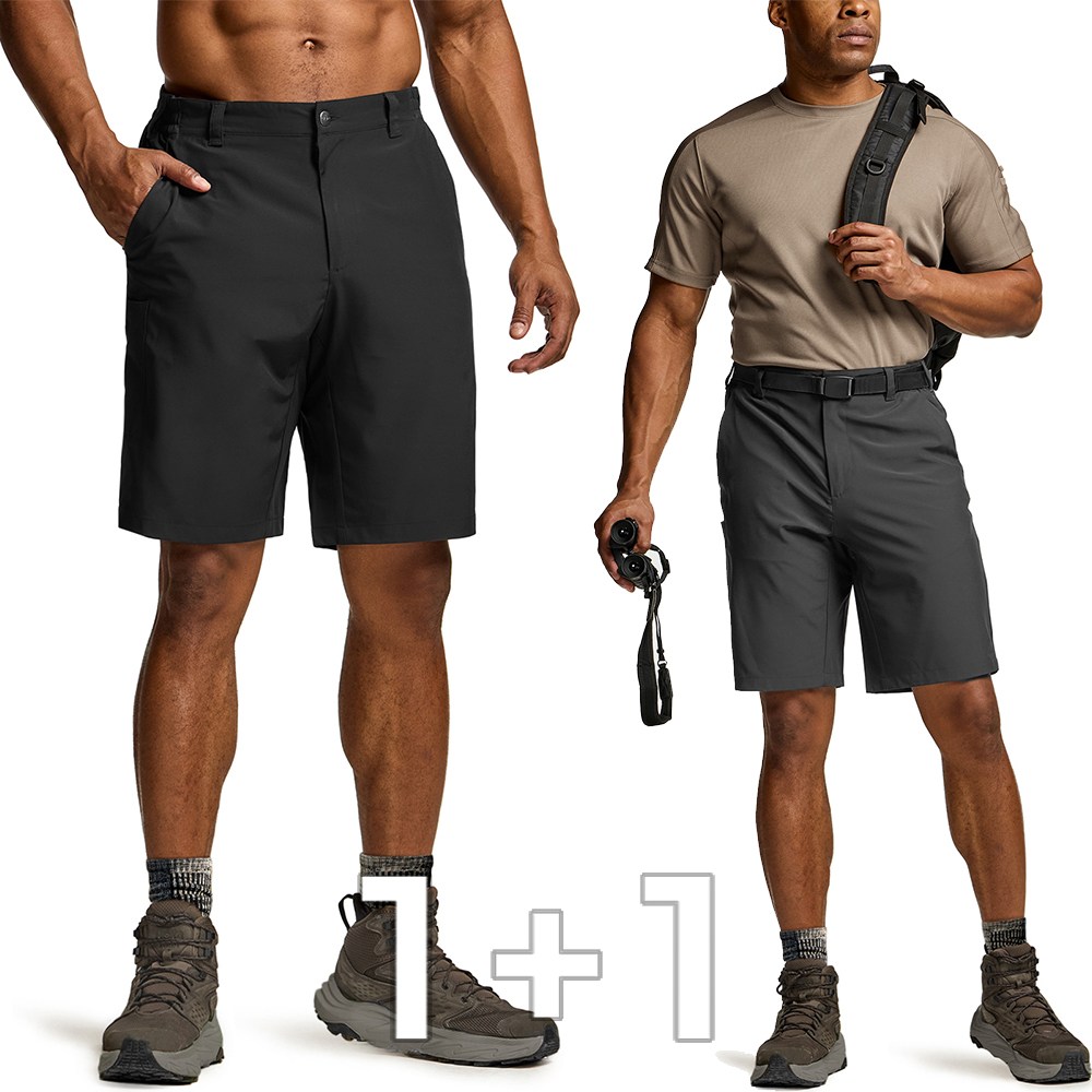 [1+1] CQR 쿨링 버뮤다 발수 스판 밴딩 반바지 35,800원