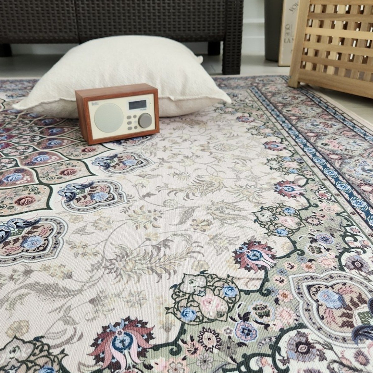 페르시안 앤티크 소품 북유럽 스타일 러그 워셔블 사계절 단모 다용도 카페트 사각형 원형 대형 소형 0.5평 1평 2평 1.5평 원형 88,000원