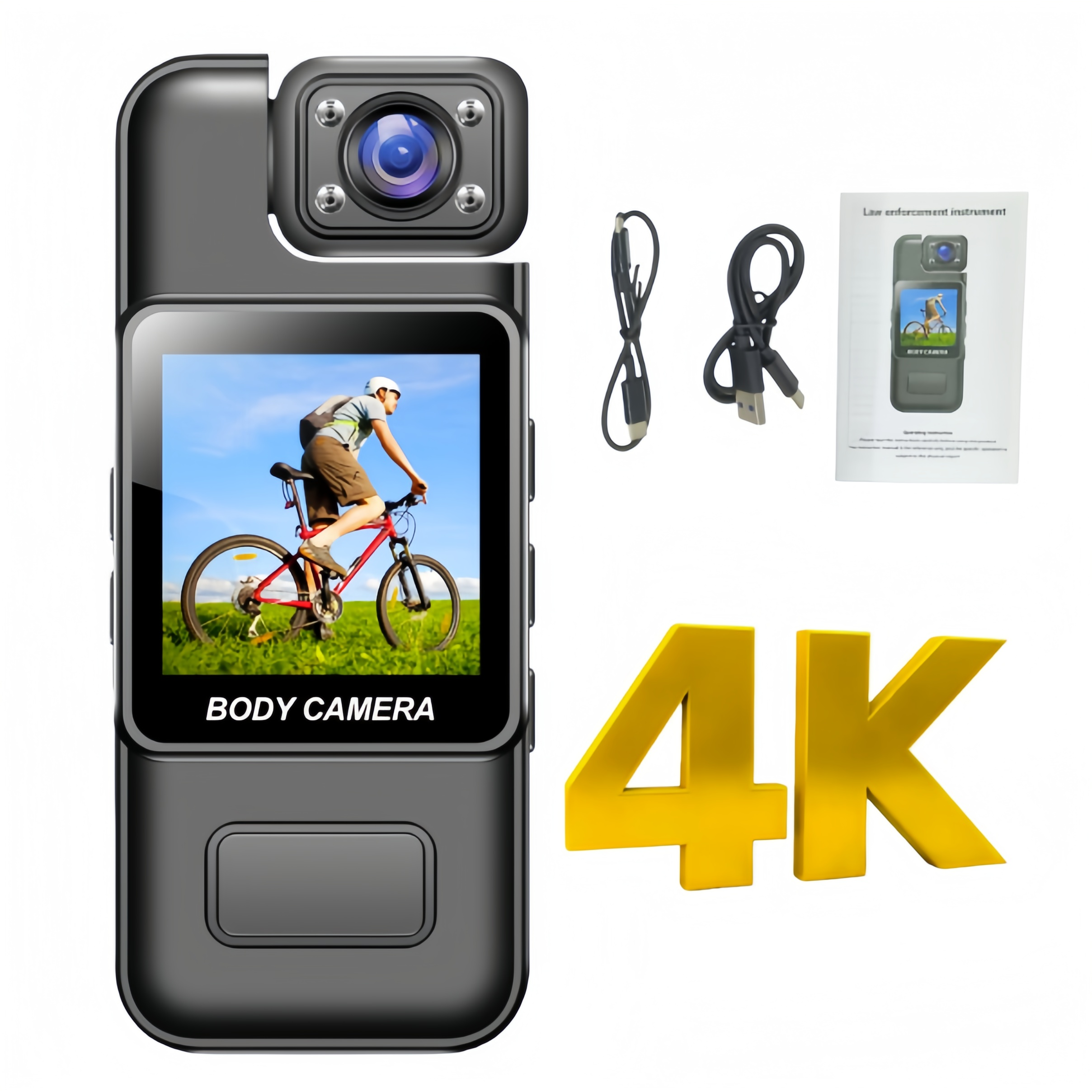 자홀포 4K wifi 초소형 휴대용 액션캠 180도 상하 조절 렌즈  자전거 오토바이 블랙박스 44,800원