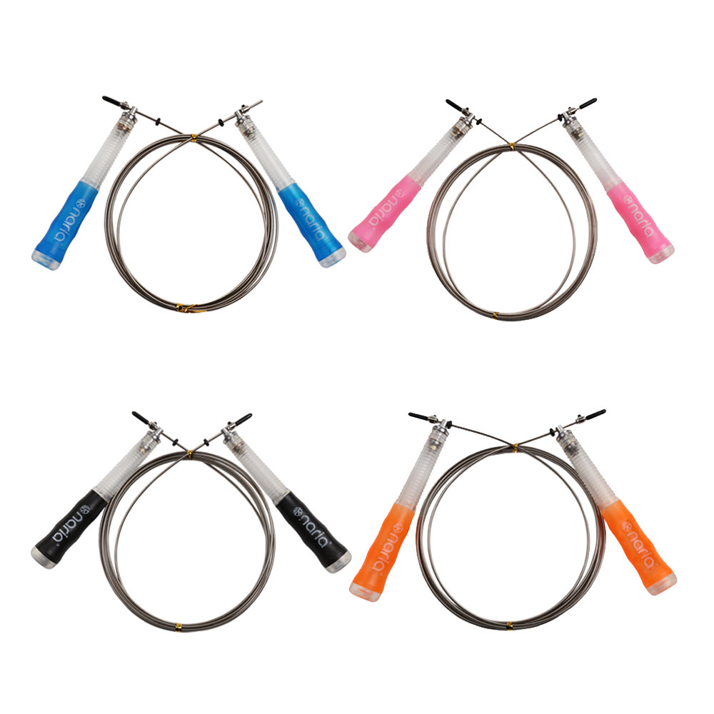 투명 손잡이 와이어 줄넘기 선수용 다이어트 복싱 크로스핏 베어링 국내생산, 오렌지 27,570원