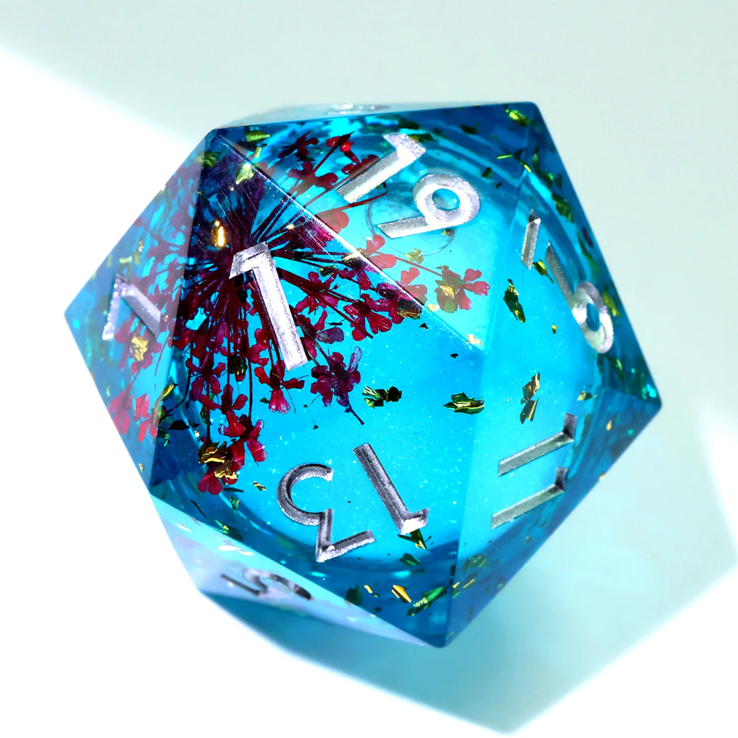 역할 놀이 테이블 보드 게임 DND 선물 날카로운 가장자리 큰 D20 주사위 수제 청크 RPG Dice-L1 33mm 27,400원
