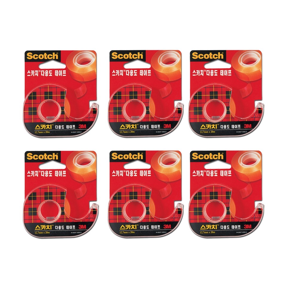 3M)스카치다용도테이프(522D/12mm*20m) 6개입 20,540원