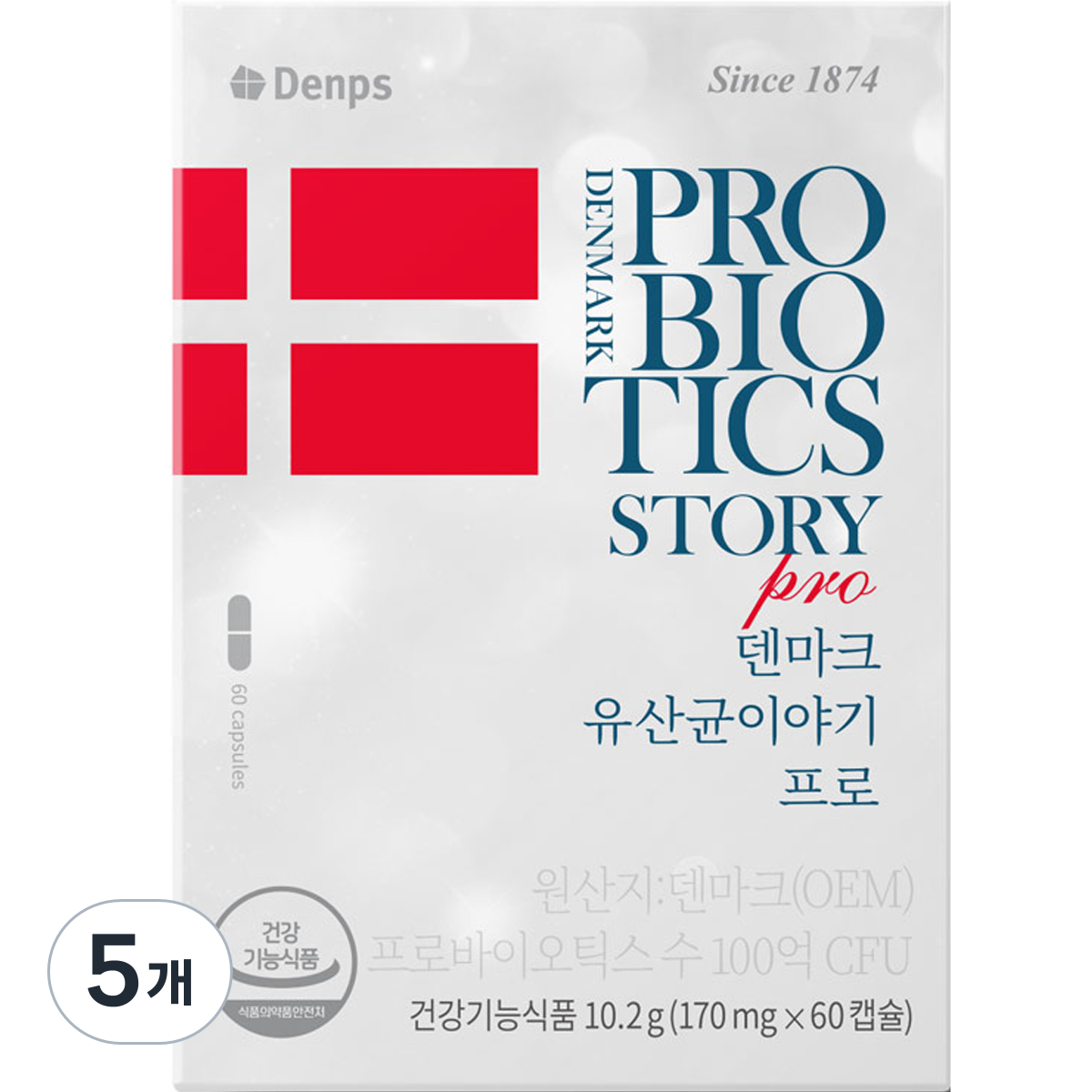 덴프스 정품 덴마크 유산균이야기 프로, 60정, 5개 142,400원