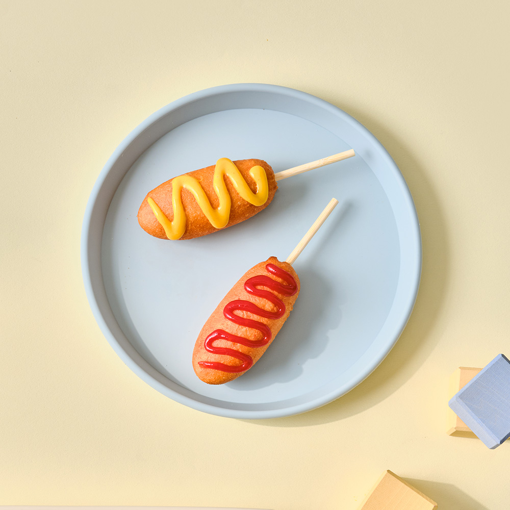 글라스락 멜로우 실리콘 플레이트 원형, 베이비블루, 1개 8,020원