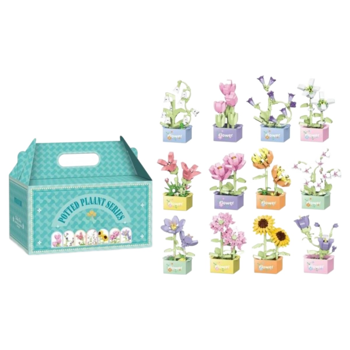 미니다육이 미니식물 호환블럭 미니블록 블록조립 블럭장식 식물장식 영원한 꽃 선물 세트 25,500원