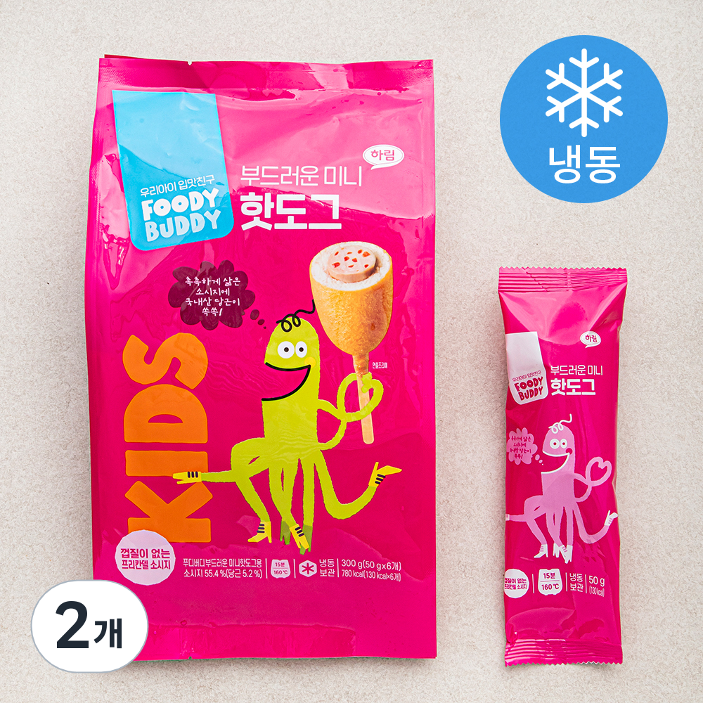 [로켓프레시] 푸디버디 부드러운 미니 핫도그 (냉동) 12,720원