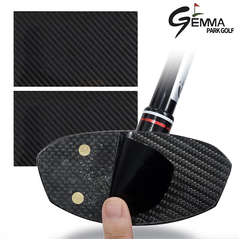 1+1 젬마 리얼 카본 파크골프채 페이스 보호필름, 2개, 블랙 12,890원