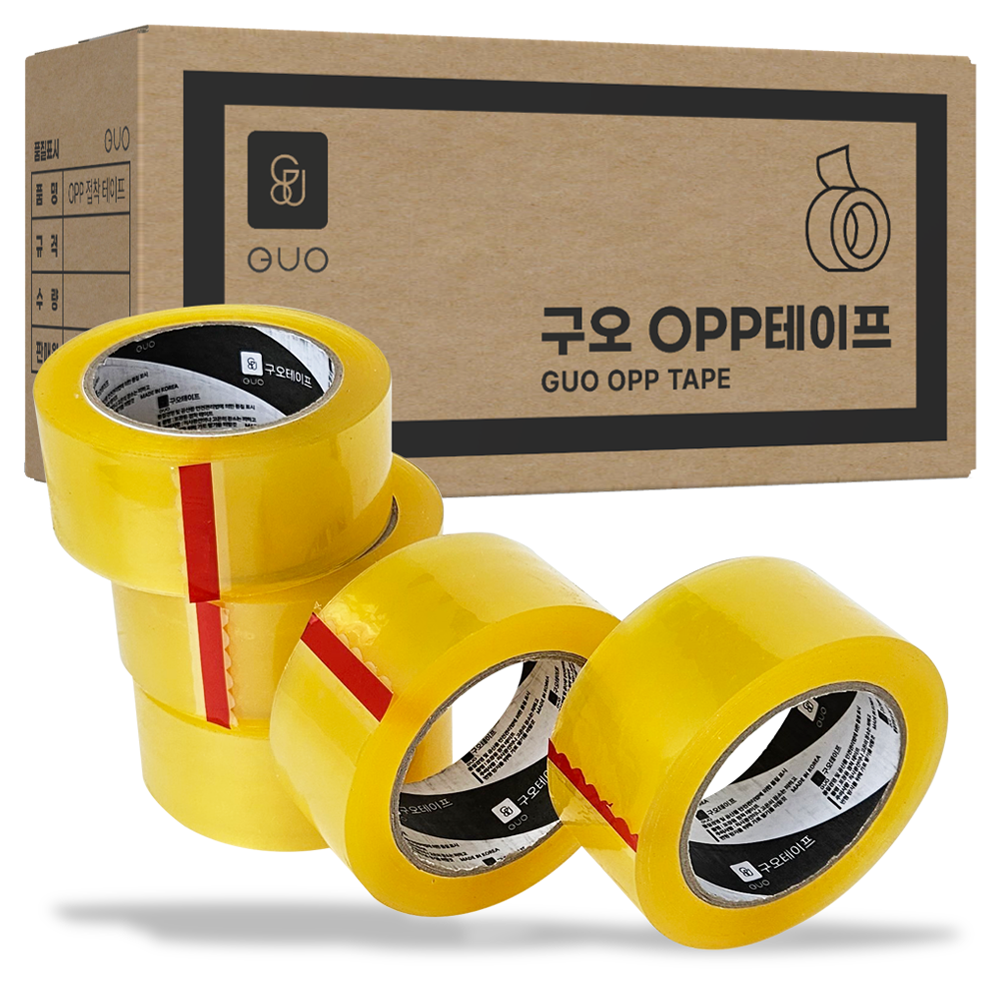 구오 택배 포장용 OPP 박스테이프 투명 40m 29,900원
