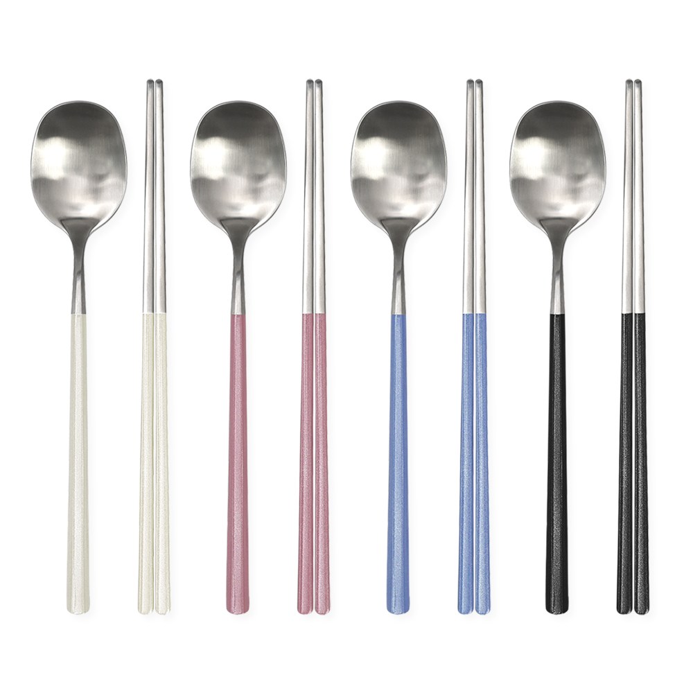 스크래치 없는 브리앙뜨 펄인러브 수저세트 믹스 4벌, 아이보리+핑크펀치+스카이블루+블랙, 1개 35,640원