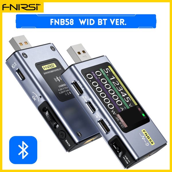 FNIRSI FNB58 테스터 전압계 전류계 USB 테스트 Type-C 고속 충전 프로토콜 전원 PD 트리거 감지 96,250원